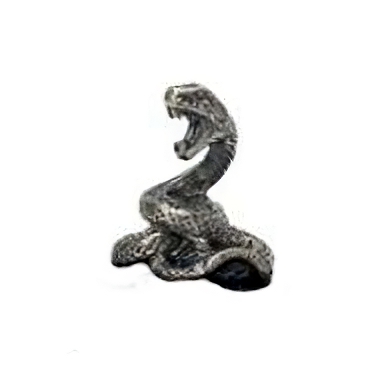 Silver Snake Figurines