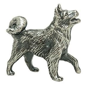 Silver Dog Figurines