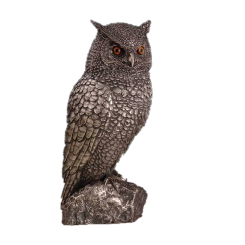 Silver Owl Figurines